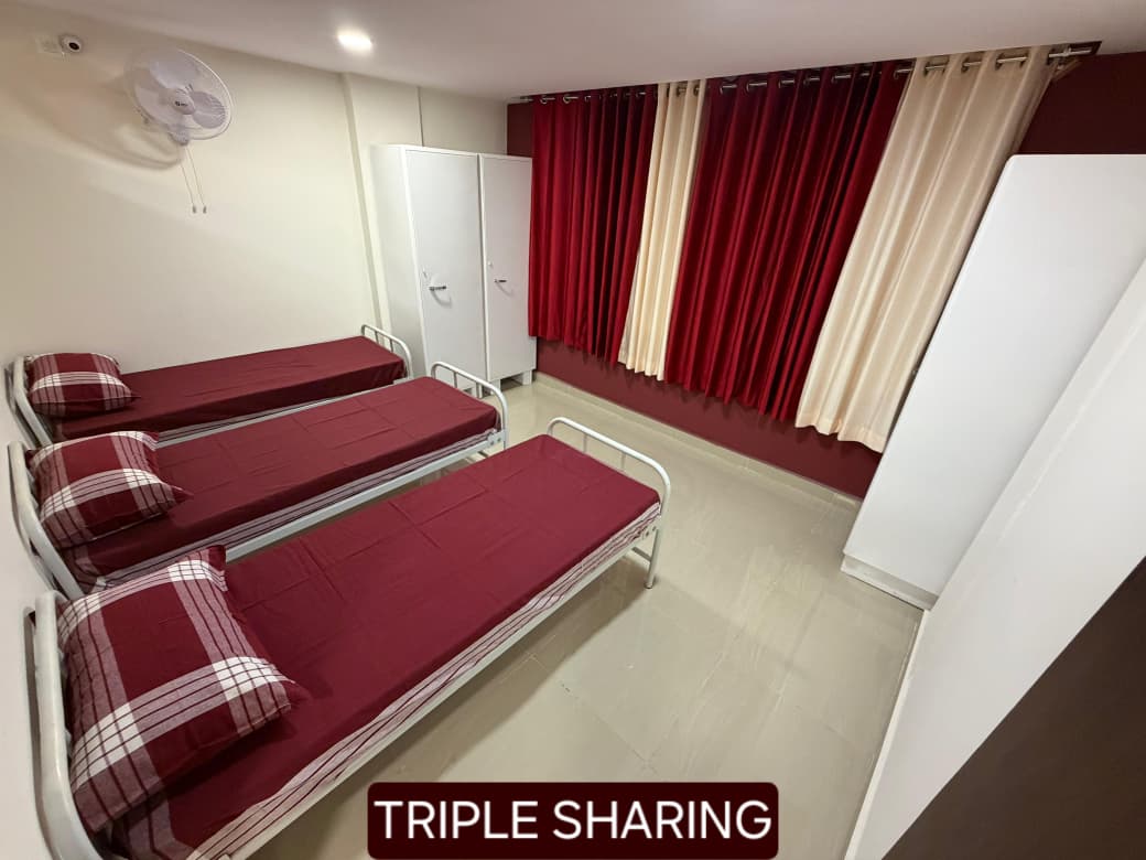 Triple Sharing Room (A/C & Non A/C)